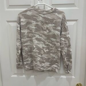 Athleta Camo Print Sweatshirt - Size XS